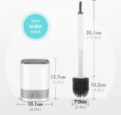 WC Borstel - Toiletborstel - WC Borstel Met Houder - Siliconen Toiletborstel - Vrijstaand Of Hangend - Slimme Lekbak - Optimale Hygiëne -Badkamerproducten Winkel 1200x1133 2