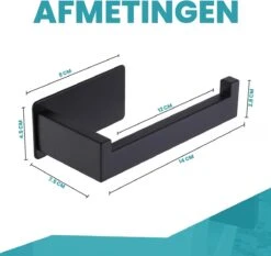 Merkloos Novalits - RVS Toiletrolhouder Zonder Boren - WC Rolhouder Zelfklevend - Inclusief RVS Handdoekhaakje - Zwart 11 Merkloos Novalits - RVS Toiletrolhouder Zonder Boren - WC Rolhouder Zelfklevend - Inclusief RVS Handdoekhaakje - Zwart -Badkamerproducten Winkel 1200x1133 4