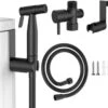 Merkloos Bidet Handdouche - Shattaf - Bidet Sproeier - Bidetkraan - Handheld Bidet Spray Met 120 Cm Doucheslang / Houder- Zwart -Badkamerproducten Winkel 1200x1137