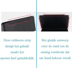 Merkloos Toti - Wc Rolhouder - Opbergvak- Zwart - Met Plankje - Zelfklevend/boren/zonder Boren - Toiletrolhouder -Badkamerproducten Winkel 1200x1142 3