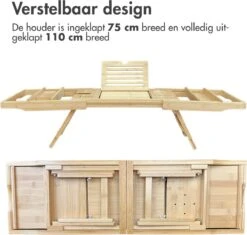 IMoshion Badplank Voor In Bad - Dienblad Inclusief Pootjes - Tablet Houder - Badrek Uitschuifbaar 75 Tot 110 Cm - Lichtbruin 13 IMoshion Badplank Voor In Bad - Dienblad Inclusief Pootjes - Tablet Houder - Badrek Uitschuifbaar 75 Tot 110 Cm - Lichtbruin -Badkamerproducten Winkel 1200x1144 4