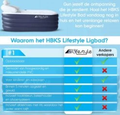 HBKS Lifestyle Bad – Opblaasbaar Ligbad – Bath Bucket – Zitbad Voor Volwassenen - Ijsbad Wim Hof Methode - Badkuip – Ice Bath – Blauw -Badkamerproducten Winkel 1200x1145 5