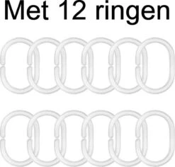 Ulticool Douchegordijn - Bloemen Natuur Kunst - 180 X 200 Cm - Semi Transparant - Met 12 Ringen Wit - Anti Schimmel - Multi Color -Badkamerproducten Winkel 1200x1147 3