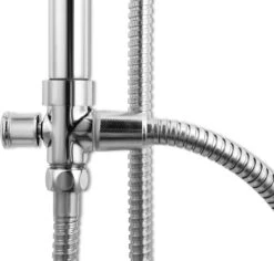 Lifa Bathing Zilveren Douchesysteem - Verstelbare Doucheset - RVS En ABS - Regendouche En Handdouche - Chroom - Incl. Bevestigingsmateriaal -Badkamerproducten Winkel 1200x1148