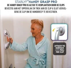 Kunststof Handgreep Voor Badkamer - 30.5cm - Douche Wandbeugel - Geen Boorgaten -Badkamerproducten Winkel 1200x1149 3