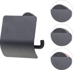 Tiger Urban Toiletaccessoireset - Toiletborstel Met Houder - Toiletrolhouder Met Klep - Handdoekhaak - Zwart -Badkamerproducten Winkel 1200x1151 3