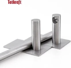 Tatkraft John - Zelkflevende Handdoekstang - Vaatdoek/Keukengerei/Handdoeken Stang Houder Rek Handdoekenrek Muur Steun - Wand Ophangsysteem Voor In De Keuken/Badkamer/Keukenkast - Handdoekrek Handdoekenstang - Zonder Boren - Geborsteld RVS - 40CM -Badkamerproducten Winkel 1200x1152 4