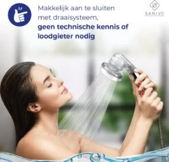Waterbesparende Douchekop Ionische Douchekop Incl. Doucheslang - Douchefilter - Waterfilter - Handdouche - Met Mineraalstenen - Douchekop Met Slang – Transparant – Incl. Doucheslang -Badkamerproducten Winkel 1200x1153 3