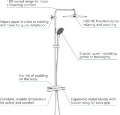 GROHE QuickFix Vitalio Joy 310 Regendouche - CoolTouch - Met Planchet - ø 31 Cm - Chroom 27 GROHE QuickFix Vitalio Joy 310 Regendouche - CoolTouch - Met Planchet - ø 31 Cm - Chroom -Badkamerproducten Winkel 1200x1153 6