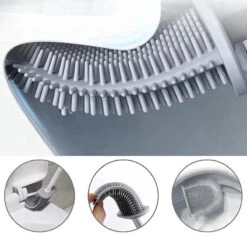 Lopoleis WC Borstel – Toiletborstel – Gesloten Bodem – WC Borstel Met Randreiniger – Siliconen – Zwart – WC Borstel Met Houder – Vrijstaand – Hangend – WC Borstel En Houder -Badkamerproducten Winkel 1200x1153 8