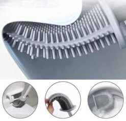 WC Borstel – Siliconen – Zwart – WC Borstel Met Houder – Vrijstaand – Hangend – WC Borstel En Houder – WC Borstel Zwart -Badkamerproducten Winkel 1200x1153 9