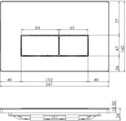 Konig - Bedieningspaneel - Toilet - Mat Zwart - Geberit UP320/UP720 -Badkamerproducten Winkel 1200x1155 21