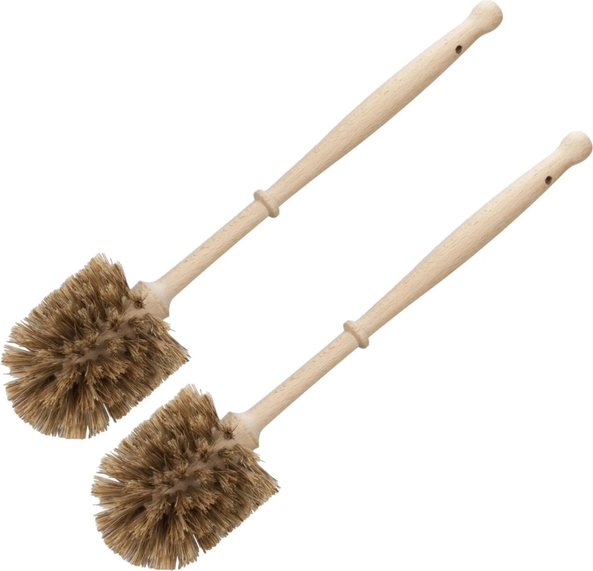 2x Stuks Houten Wc/toiletborstels Bruin 36 Cm - Toilet/badkameraccessoires Wc-borstels 3 2x Stuks Houten Wc/toiletborstels Bruin 36 Cm - Toilet/badkameraccessoires Wc-borstels