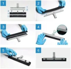 Vitamo™ Premium 2-in-1 Badkamer Vloerwisser Lang Met Ophangsysteem - Douchewisser Met Afdraaibare Wisser - Raamwisser - 180° Draaiend - Uitschuifbaar 70/125 CM - Grijs -Badkamerproducten Winkel 1200x1156 10