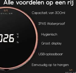 Royal WM - Automatische Zeepdispenser - 300ml - Zwart - Wandmontage - Sensor -Badkamerproducten Winkel 1200x1156 14