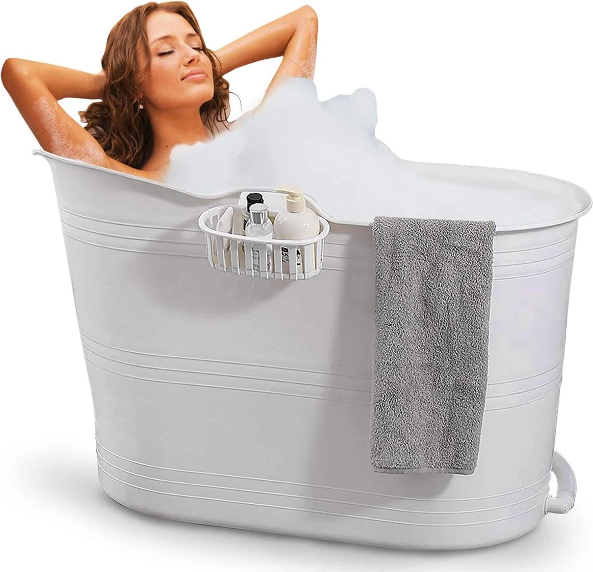 Zitbad Voor Volwassenen - Bath Bucket - Wit - 200L 15 Zitbad Voor Volwassenen - Bath Bucket - Wit - 200L - Afbeelding 13