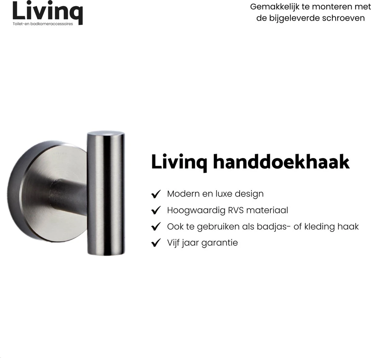 Toiletaccessoireset Gun Metal 4-delig - Luxe Toilet Set - Toiletborstel Met Houder - Toiletrolhouder Met Klep - Reserverolhouder - Handdoekhaak - Gunmetal Badkamer Accessoires 5 Toiletaccessoireset Gun Metal 4-delig - Luxe Toilet Set - Toiletborstel Met Houder - Toiletrolhouder Met Klep - Reserverolhouder - Handdoekhaak - Gunmetal Badkamer Accessoires - Afbeelding 3