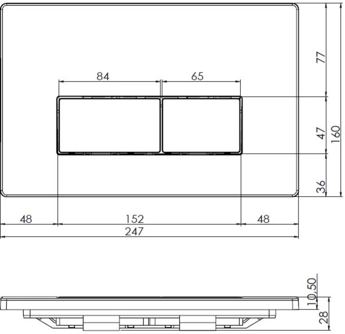 Saqu Wiru 2.0 Bedieningspaneel T.b.v. Saqu Wiru 2.0 Inbouwreservoir Mat Zwart 7 Saqu Wiru 2.0 Bedieningspaneel T.b.v. Saqu Wiru 2.0 Inbouwreservoir Mat Zwart - Afbeelding 5