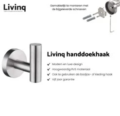 Toiletaccessoireset RVS 4-delig - Luxe Toilet Set - Toiletborstel Met Houder - Toiletrolhouder Met Klep - Reserverolhouder - Handdoekhaak - Zilver - Toiletset -Badkamerproducten Winkel 1200x1168