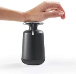 Wonix® - Zeepdispenser - Zeeppompje - Duw Met Pols - 300ml - Zwart -Badkamerproducten Winkel 1200x1169 7