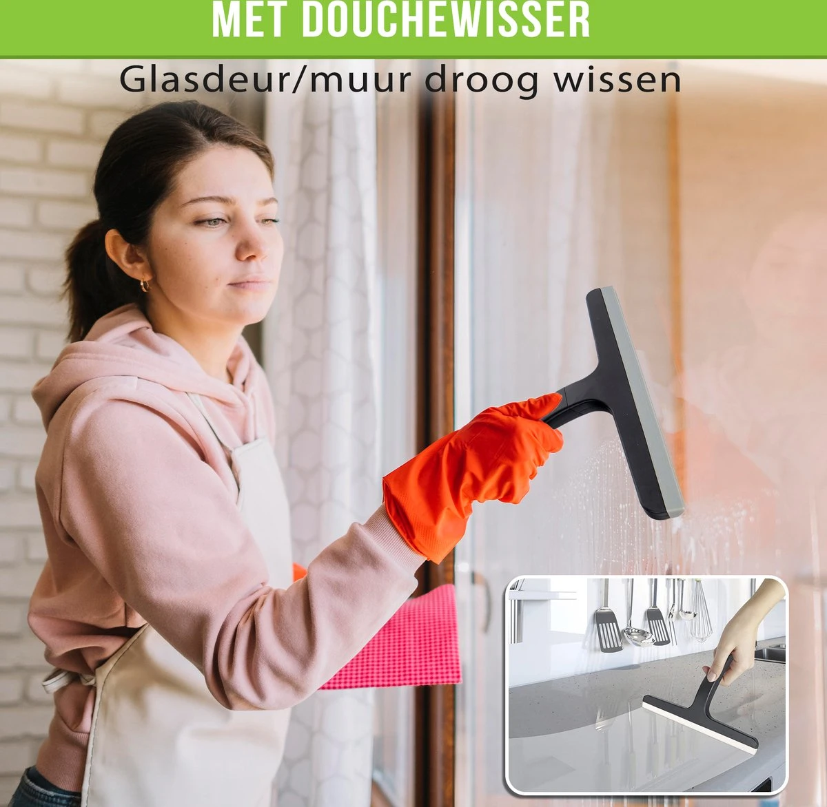 Doucherek Zonder Boren Inclusief Douchewisser - Aan Douchewand - Zwart - Ophangbaar - Zuignap - 2 Laags - Wiper - Shower Rack - Valentijnsdag Cadeau 5 Doucherek Zonder Boren Inclusief Douchewisser - Aan Douchewand - Zwart - Ophangbaar - Zuignap - 2 Laags - Wiper - Shower Rack - Valentijnsdag Cadeau - Afbeelding 3