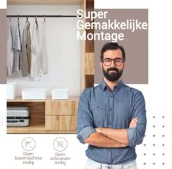 Qproducts Gordijnroede Zonder Boren - 65 Tot 100 Cm - Uitschuifbaar Douchegordijnstang - Uitschuifbare Klemstang - Metaal Zwart -Badkamerproducten Winkel 1200x1177 1