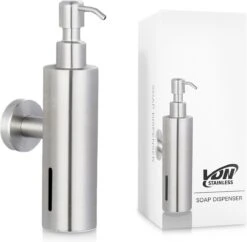VDN Stainless Zeeppompje - Zeepdispenser Wandmontage - Zilver - Hangend - RVS -Badkamerproducten Winkel 1200x1177 7