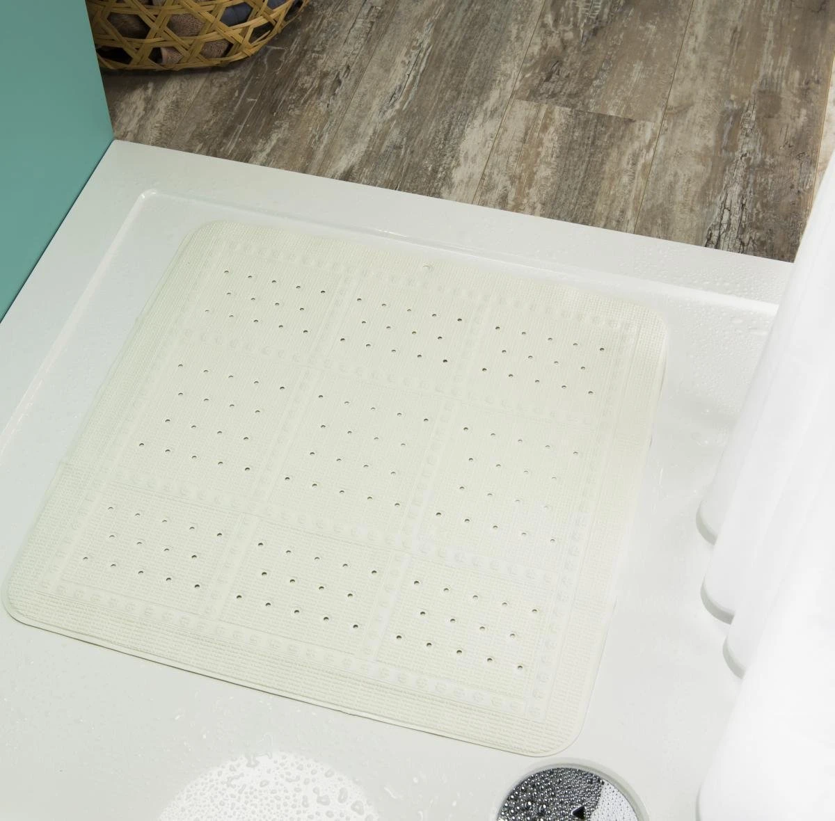 Sealskin Unilux Veiligheidsmat 55x55 Cm - PVC - Wit 6 Sealskin Unilux Veiligheidsmat 55x55 Cm - PVC - Wit - Afbeelding 4