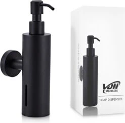VDN Stainless Zeeppompje - Zeepdispenser Wandmontage - Zwart - Hangend - RVS -Badkamerproducten Winkel 1200x1181 4