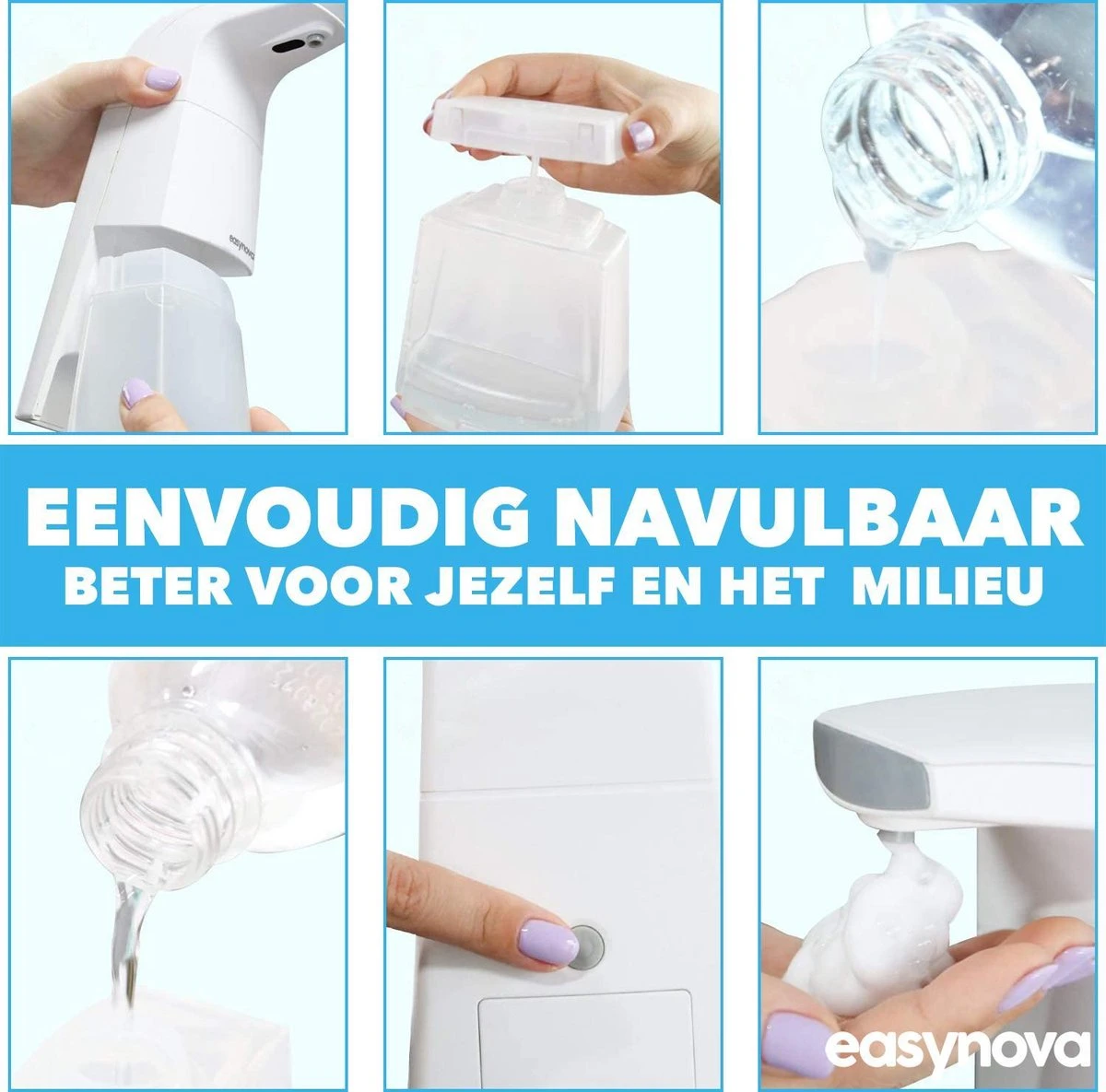 Automatische Foam Dispenser - Schuim - Zeep - Zeepdispenser - Hygiëne - Infrarood Sensor - Schuimzeep Dispenser - Zeeppompje - Elektrische Zeep Dispenser - Dettol Mousse 6 Automatische Foam Dispenser - Schuim - Zeep - Zeepdispenser - Hygiëne - Infrarood Sensor - Schuimzeep Dispenser - Zeeppompje - Elektrische Zeep Dispenser - Dettol Mousse - Afbeelding 4