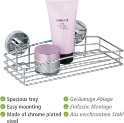 WENKO Vacuum-Loc Doucherek Chroom - Bevestigen Zonder Boren -Badkamerproducten Winkel 1200x1191 6