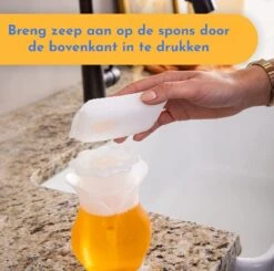 Scrub Daddy Zeepdispenser - Duel Action Soap Dispenser - Wonder WashUp -Badkamerproducten Winkel 1200x1191 8