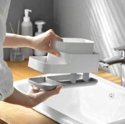 Tandenborstelhouder Badkamer – Elektrische Tandenborstel Houder - Tandenborstel - Make Up Organizer - Desk Organizer - Bureau Organizer - Opbergbox - Wit -Badkamerproducten Winkel 1200x1193 10