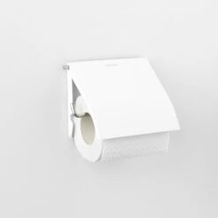 Brabantia ReNew WC Rolhouder - Met Klep - White -Badkamerproducten Winkel 1200x1193 7