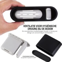 Lopoleis WC Borstel – Toiletborstel – Gesloten Bodem – WC Borstel Met Randreiniger – Siliconen – Zwart – WC Borstel Met Houder – Vrijstaand – Hangend – WC Borstel En Houder -Badkamerproducten Winkel 1200x1194 1