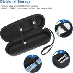 Hoes Voor Oral-B Tandenborstel, Etui, Harde Schaal, Philips Elektrische Tandenborstel, Reisetui, Draagtas, Elektrische Tandenborstelhouder, Houder, Houder, Reistas, Zwart -Badkamerproducten Winkel 1200x1194 9