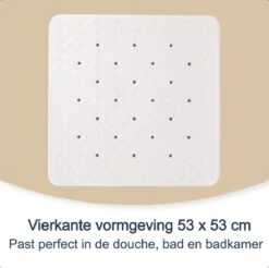 Douchemat Antislip Wit - 53 X 53 Cm - Antislipmat Douche - Badmat -Badkamerproducten Winkel 1200x1195 17