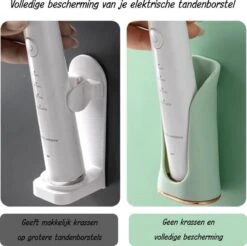 Happy Goodz Houder - Elektrische Tandenborstelhouder - GRIJS 1 Stuk - Flexibele Siliconen - Hangend Aan De Muur Zonder Boren - Geschikt Voor Oral-b & Philips Sonicare - Toothbrush Holder -Badkamerproducten Winkel 1200x1196 7