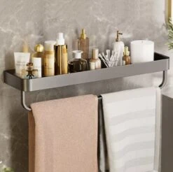 Merkloos Doucherek Zonder Boren 2x 30 Cm – Doucherek – Doucherek Hangend – Badkamerrek – Zonder Boren – IP68 Waterdicht – 4KG Draagkracht – Zwart RVS -Badkamerproducten Winkel 1200x1197 12