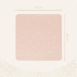 Douchemat Antislip Zalmkleur - 53 X 53 Cm - Antislipmat Douche - Badmat -Badkamerproducten Winkel 1200x1197 19