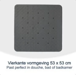 Douchemat Antislip Grijs - 53 X 53 Cm - Antislipmat Douche - Badmat -Badkamerproducten Winkel 1200x1197 20