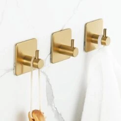 Merkloos Zelfklevende Handdoekhaakjes - Set Van 4 - Goud Kleurig - Voor Badkamer Of Keuken | Handdoekhaakjes Rvs | Handdoekhaakjes Goud Zelfklevend | Handdoekhaak Goud | Handdoek 10 Merkloos Zelfklevende Handdoekhaakjes - Set Van 4 - Goud Kleurig - Voor Badkamer Of Keuken | Handdoekhaakjes Rvs | Handdoekhaakjes Goud Zelfklevend | Handdoekhaak Goud | Handdoek -Badkamerproducten Winkel 1200x1198 24