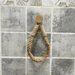 Jelta Toiletrolhouder Zonder Boren- Wc Rolhouder - Zuignap - Zelfklevend - Hout En Touw -Badkamerproducten Winkel 1200x1198 31