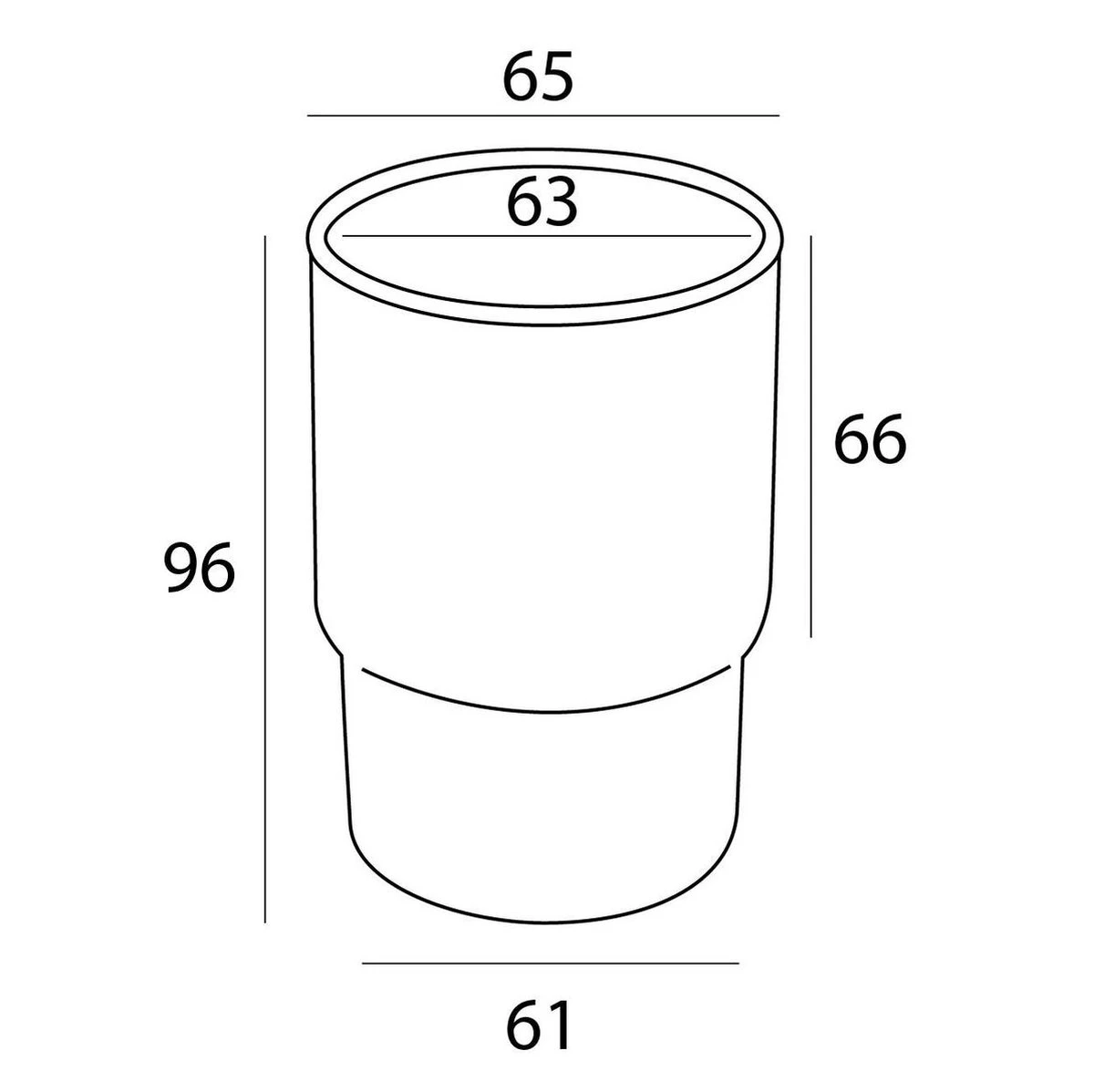 Tiger Bekerglas - Mat Glas 4 Tiger Bekerglas - Mat Glas - Afbeelding 2
