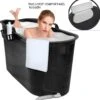 LIFEBATH - Zitbad Mira - Bath Bucket XL - Inclusief Hoofdkussen - 400L - Ligbad 122 Cm - Zwart -Badkamerproducten Winkel 1200x1198 41