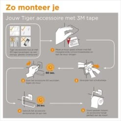 Tiger Tune - Reserverolhouder - Messing Geborsteld / Zwart -Badkamerproducten Winkel 1200x1200 1010