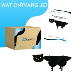 Sanics Reserverolhouder Vrijstaand - Hangend - Wandhouder - Kat - Zwart -Badkamerproducten Winkel 1200x1200 1022