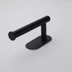 Toiletrolhouder Inclusief Handdoekhaak - Zonder Boren - Zelfklevend - Zwart - Staand -Badkamerproducten Winkel 1200x1200 1041