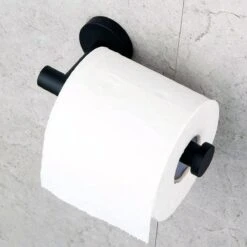 Design Toiletrolhouder - WC Rolhouder - RVS Mat Zwart - Incl. Schroeven -Badkamerproducten Winkel 1200x1200 1104