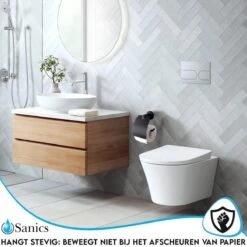 Sanics Toiletrolhouder Zwart Met Klep - WC Rolhouder RVS Inclusief Montage Set - Closetrolhouder -Badkamerproducten Winkel 1200x1200 1133